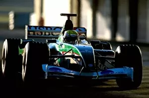 Images Dated 16th December 2002: Formula One Testing: Mark Webber, Jaguar Cosworth R3B