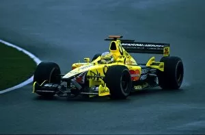 Images Dated 19th September 2001: Formula One Testing: Narain Karthikeyan tested the Jordan EJ11 for the first time