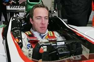 Images Dated 25th November 2004: Formula One Testing: Patrick Huisman has a Minardi seat fitting