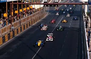 Images Dated 19th June 2001: Formula Three: Enrique Bernoldi Dallara F398-Renault leads away from the start