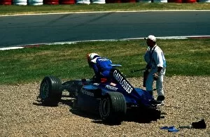Images Dated 19th December 2000: Formula One World Championship: 1st corner accident with Jarno Trullis Prost hitting Jean Alesis