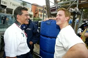 Images Dated 23rd May 2002: Formula One World Championship: Dr. Mario Theisson and Ralf Schumacher BMW Williams FW23