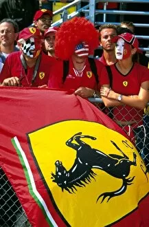 Images Dated 30th September 2002: Formula One World Championship: Ferrari fans