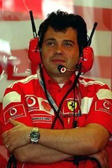 Images Dated 19th June 2004: Formula One World Championship: Gabrielle Delli Colli Ferrari Race Engineer