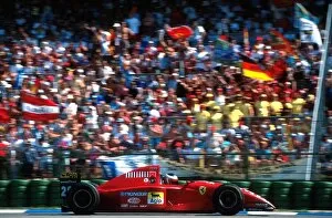 Images Dated 11th June 2001: Formula One World Championship: Gerhard Berger Ferrari 412T2 finished an excellent third with a