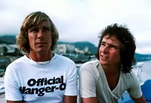 Motorcycle Gallery: Formula One World Championship: James Hunt left, and Barry Sheene
