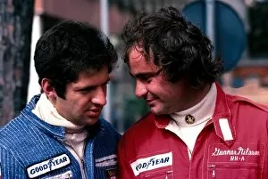 Images Dated 10th August 2001: Formula One World Championship: Jody Scheckter left, with Gunnar Nilsson