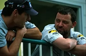 Images Dated 7th November 2001: Formula One World Championship: L-R: Mark Webber, Paul Stoddart