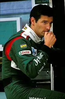 Images Dated 21st April 2003: Formula One World Championship: Mark Webber, once again showed that Jaguar could play with the big