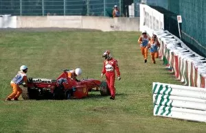 Images Dated 16th October 2003: Formula One World Championship: Michael Schumacher, Ferrari F300, DNF