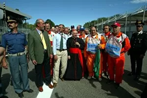 Images Dated 12th September 2003: Formula One World Championship: The Monza Priest blesses the track