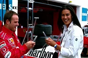 Images Dated 21st April 2003: Formula One World Championship: Third placed Rubens Barrichello Ferrari