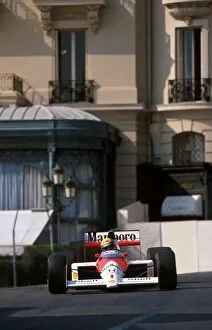 Images Dated 30th August 2001: Formula One World Championship: Race winner Ayrton Senna McLaren MP4 / 5