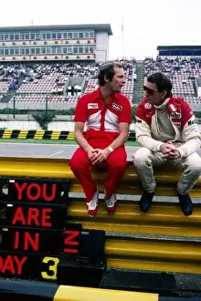Formula One World Championship: Ron Dennis McLaren Team Owner talks with John Watson McLaren
