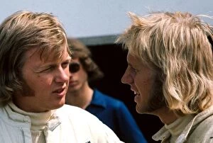 Images Dated 10th August 2001: Formula One World Championship: Ronnie Peterson left, and Reine Wisell in 1971