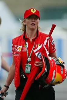 Images Dated 11th October 2003: Formula One World Championship: Sabine Kehm Michael Schumachers Ferrari personal assistant