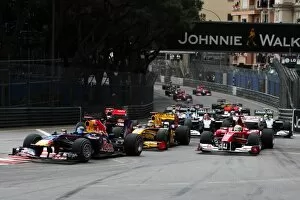 Monaco Collection: Formula One World Championship: Sebastian Vettel Red Bull Racing RB6 at the start of the race