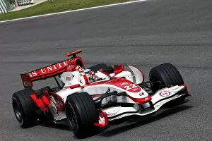 Images Dated 13th May 2007: Formula One World Championship: Takuma Sato Super Aguri F1 Team SA07 celebrates the first point