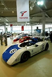 Images Dated 10th October 2002: Formula One World Championship: The Toyota -7 on display at the Toyota Press Conference held in