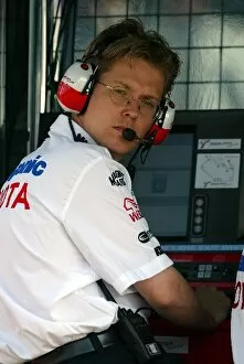 Images Dated 19th July 2003: Formula One World Championship: Toyota Race Engineer