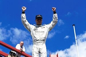 Images Dated 12th January 2001: Formula One World Championship: Winner David Coulthard Mclaren MP4-14