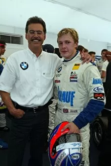Images Dated 28th June 2003: German Formula BMW ADAC: Mario Theissen BMW Motorsport Technical Director chats to race winner