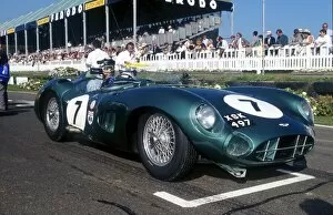 Images Dated 23rd April 2001: Goodwood Circuit Revival: Stirling Moss - Aston Martin DBR1