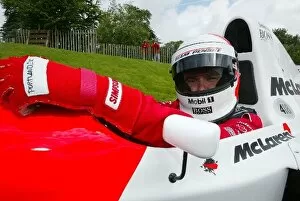Images Dated 27th June 2004: Goodwood Festival of Speed: Gil De Ferran drives a 1993 ex Ayrton Senna McLaren MP4 / 8