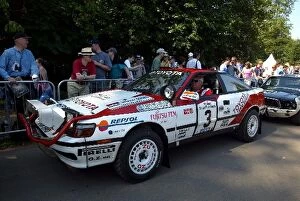 Images Dated 14th July 2002: Goodwood Festival of Speed: Ove Andersson in a Toyota Celica