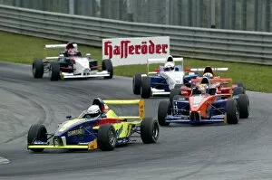 Images Dated 6th September 2003: Martin Hippe (GER), leading a group of five. Formula BMW ADAC Championship