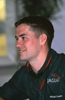 Images Dated 11th April 2000: Michael Owen joins Jaguar Racing