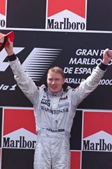 Images Dated 7th May 2000: Mika Hakkinen, McLaren Mercedes - podium