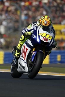 Le Mans Collection: MotoGP: Valentino Rossi, FIAT Yamaha, took pole position