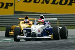 Images Dated 6th September 2003: Natacha Gachnang (CHE), in front of Salvatore Gangarossa (ITA), KUG / DEWALT Racing