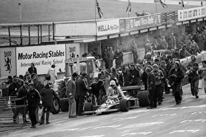 Images Dated 30th November 2007: Non-Championship Formula One: Tom Pryce stops at the end of the pit lane