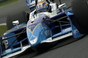 Images Dated 25th August 2002: Patrick Carpentier, (CAN), Ford-Cosworth / Reynard, moved into contention with fourth best time