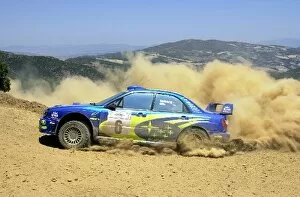 Images Dated 17th June 2001: Petter Solberg (NOR) on stage 9. World Rally Championship, Acropolis Rally, 14-17 June 2001