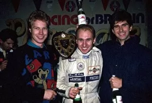 Images Dated 29th April 2002: Playscape Karting: David Hunt, Perry McCarthy and Damon Hill