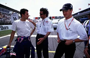Images Dated 5th May 2000: Ralf Schumacher joins Enrico Bernoldi