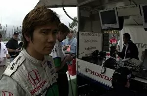 Shinji Nakano (JPN), wonders what went wrong after being only eighteenth fastest in qualifying for the Toyota Grand