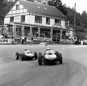 Images Dated 23rd August 2012: Spa-Francorchamps, Belgium. 18 June 1961: Phil Hill, Ferrari Dino 156, 1st position
