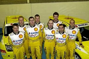 Images Dated 12th January 2004: Suzuki Junior World Rally Team: The 2004 Suzuki JWRC team