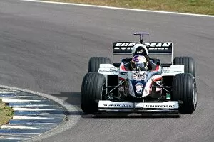 Images Dated 30th August 2003: Thunder at the Rock: Vitantonio Liuzzi and a passenger