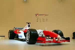Images Dated 17th January 2004: Toyota Racing TF104 Launch: The new Toyota TF104