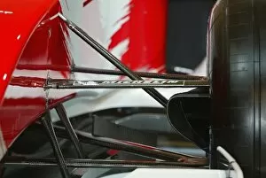 Images Dated 17th January 2004: Toyota Racing TF104 Launch: Front suspension detail on the new Toyota TF104
