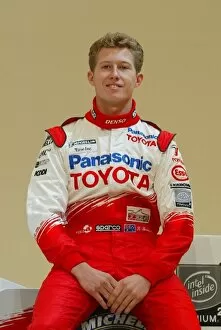 Images Dated 17th January 2004: Toyota Racing TF104 Launch: Toyota F1 test driver, Ryan Briscoe