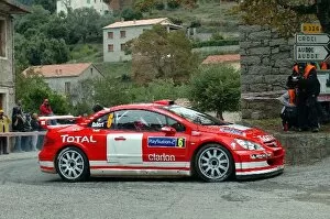 Images Dated 16th October 2004: World Rally Championship: Cedric Robert, Peugeot 307 WRC, on stage 3, finished leg 1 in sixth place