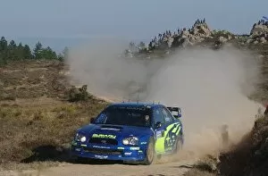 Images Dated 2nd October 2004: World Rally Championship: Rally leader Petter Solberg, Subaru Impreza WRC, on Stage 7