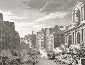 13 Vendemiaire. Battle between French Revolutionary troops and Royalist forces in the streets of Paris, October 5 1795 13 Vendemiaire. Battle between French Revolutionary troops and Royalist forces in the streets of Paris, October 5 1795