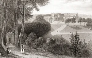19th Century View Of Auckland Castle, Aka Auckland Palace 19th Century View Of Auckland Castle, Aka Auckland Palace